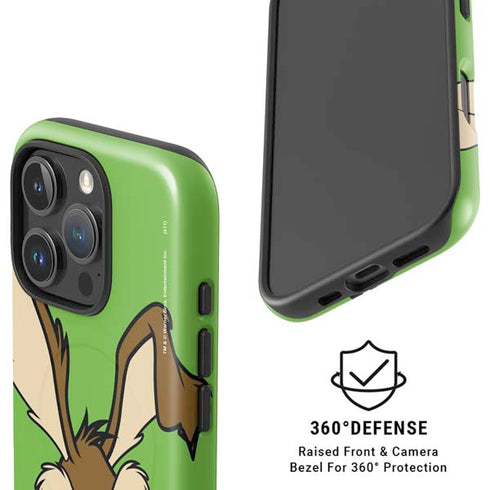 Looney Tunes Wile E Coyote Zoomed In iPhone 16 Pro Magsafe Impact Case